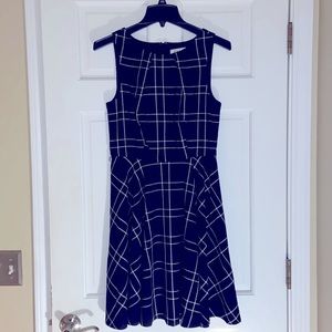 Black and white checked dress. No belt. Size 4